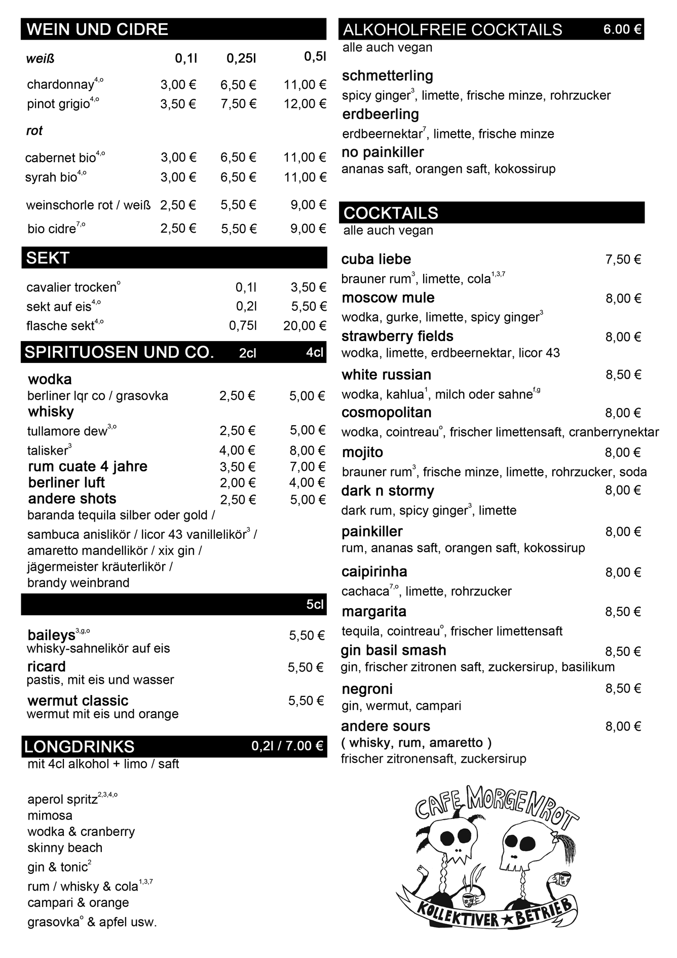 kemo café bowls & brunch karte